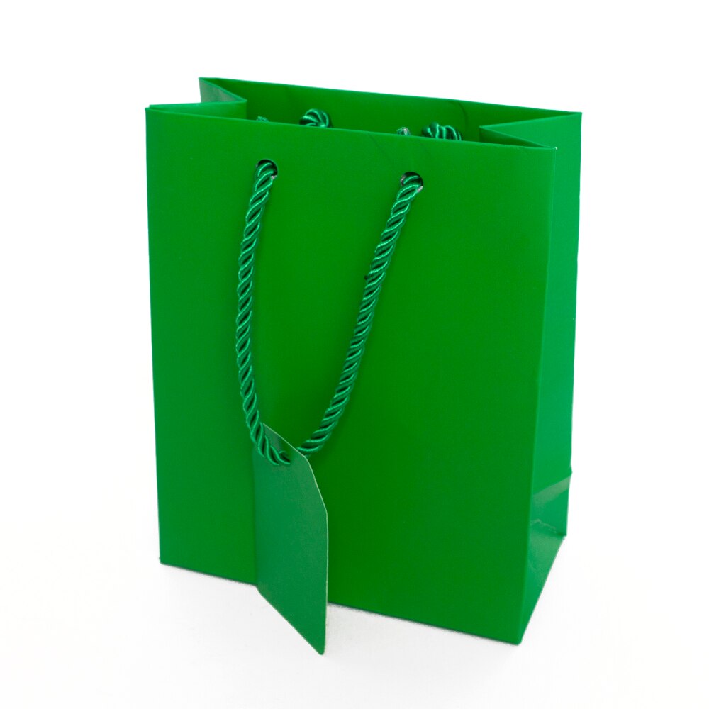 Jillson, Matte, Small Tote, Gift Bag, Green